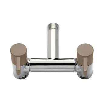 colortap-aquajet-142-grt-robinet-jardin-double-gris-tortora image 1