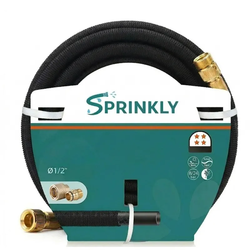 sprinkly-tuyau-arrosage-extensible-noir-30-m-laiton-sch80 image 1