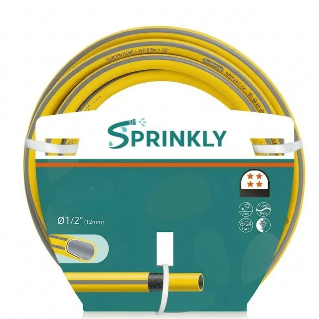 sprinkly-tuyau-arrosage-jaune-20m-1-2-anti-pliure image 1