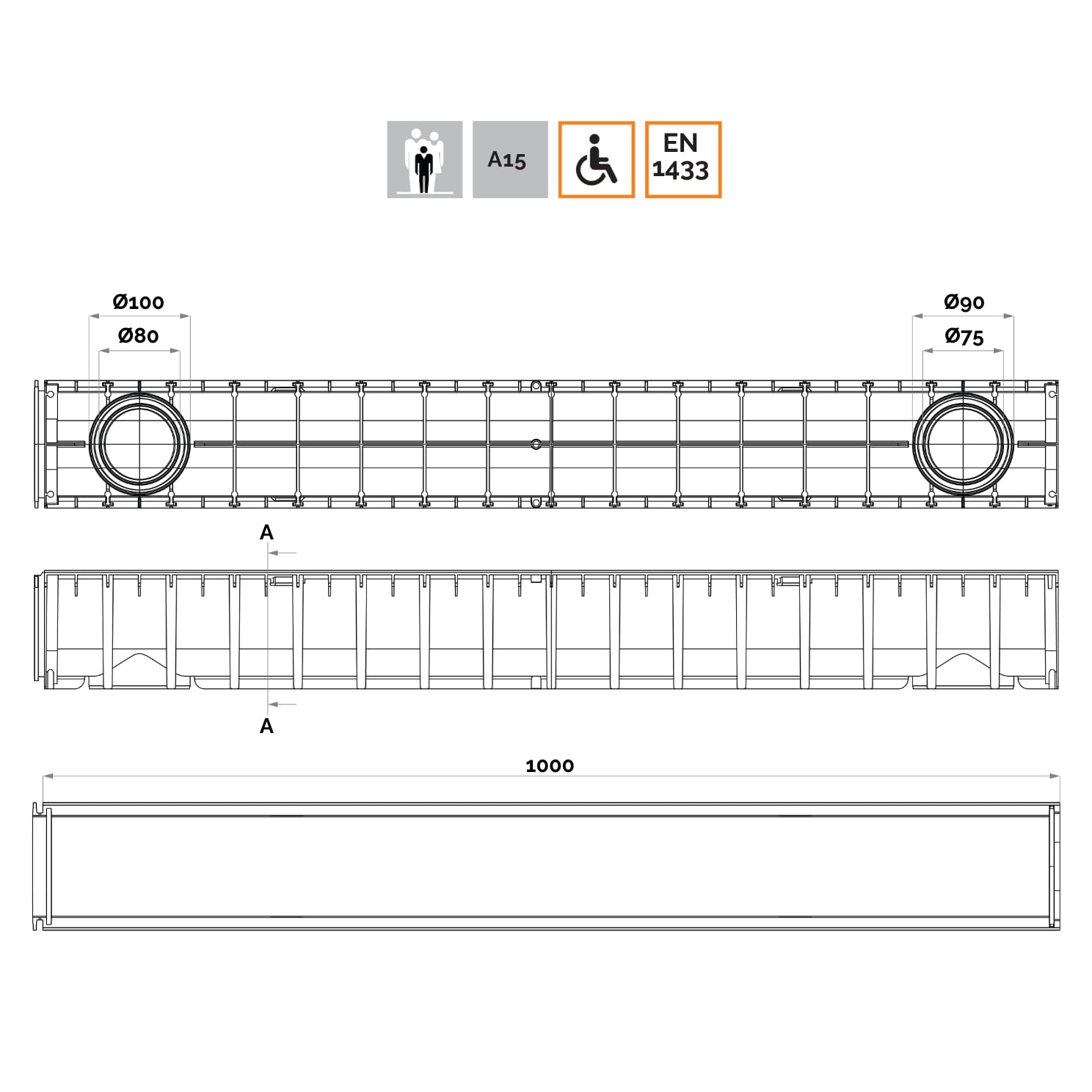 jardibric-caniveau-drainage-a15-1-m-grille-acier-galvanis-e-polypropyl-ne image 4