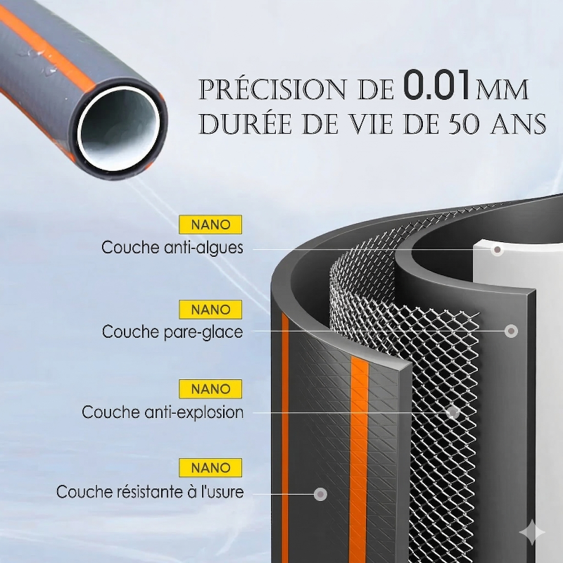 sprinkly-power-tuyau-arrosage-15-m-gris-orange-24-bar image 2