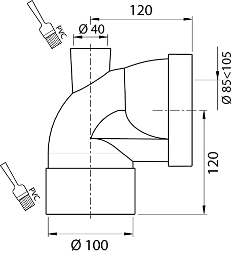 jardibric-pipe-wc-coud-e-100-piquage-40-salle-de-bain image 4