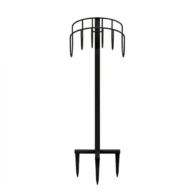 sprinkly-support-tuyau-arrosage-sur-pied-m-tal-noir-110-cm image 1