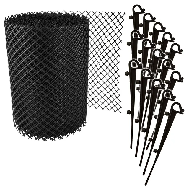 jardibric-grillage-goutti-re-6-m-x-16-cm-pvc-8-clips image 1