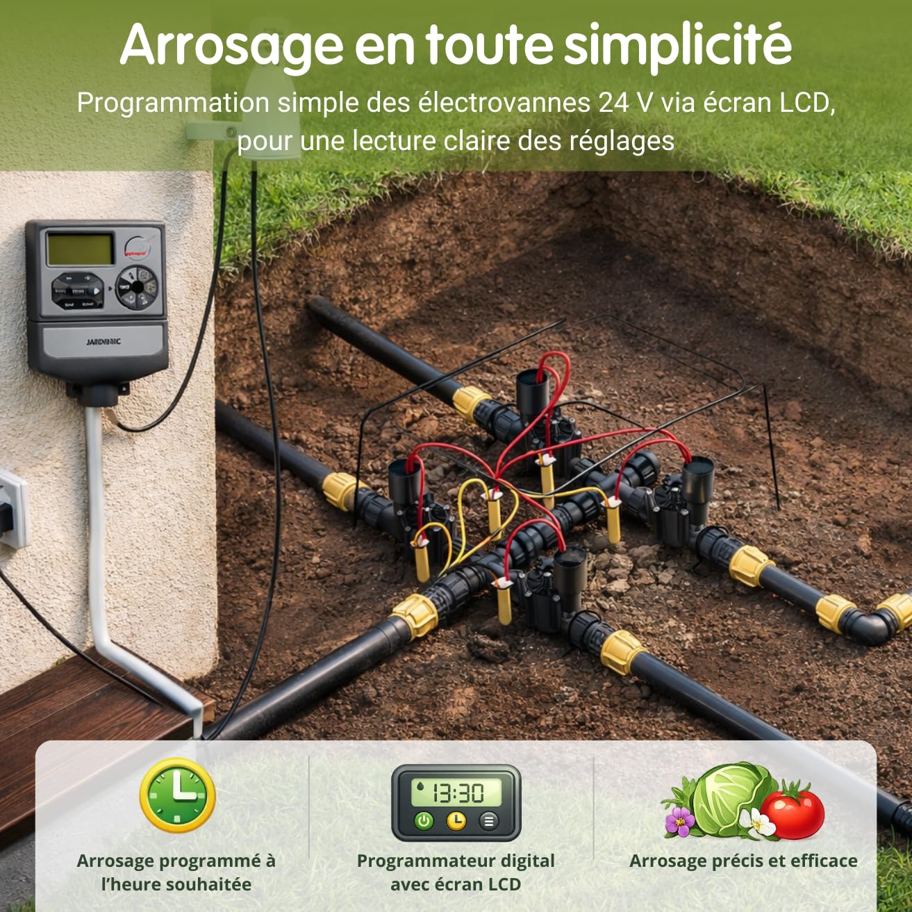 jardibric-programmation-programmateur-24v-6-voies-2-programmes image 2