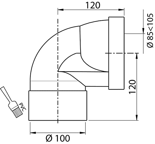 jardibric-pipe-wc-coud-e-courte-100-raccord-compact-85-105 image 4
