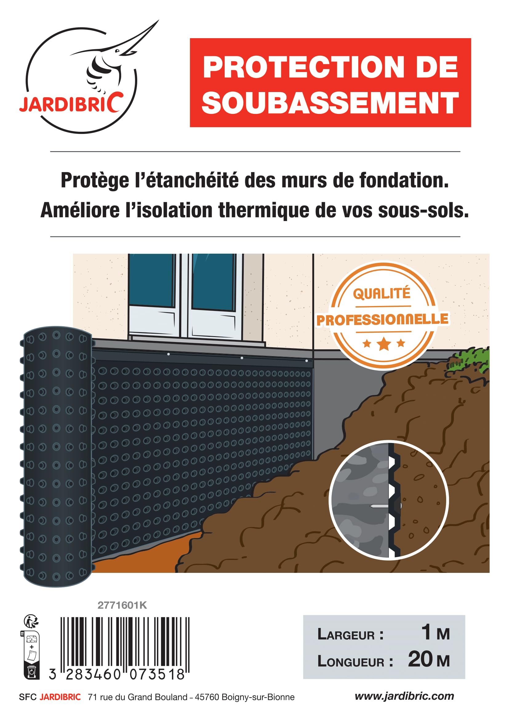 jardibric-membrane-drainage-fondation-1x20m-pehd-520-microns image 2