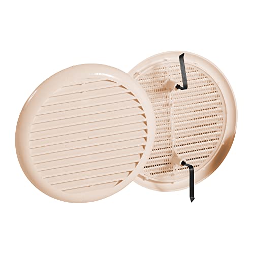 jardibric-grille-ventilation-ronde-140-mm-sable-moustiquaire image 3