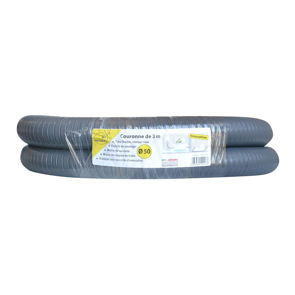 jardibric-tube-pvc-flexible-40-mm-vacuation-eaux-us-es-3-m-lisse image 3