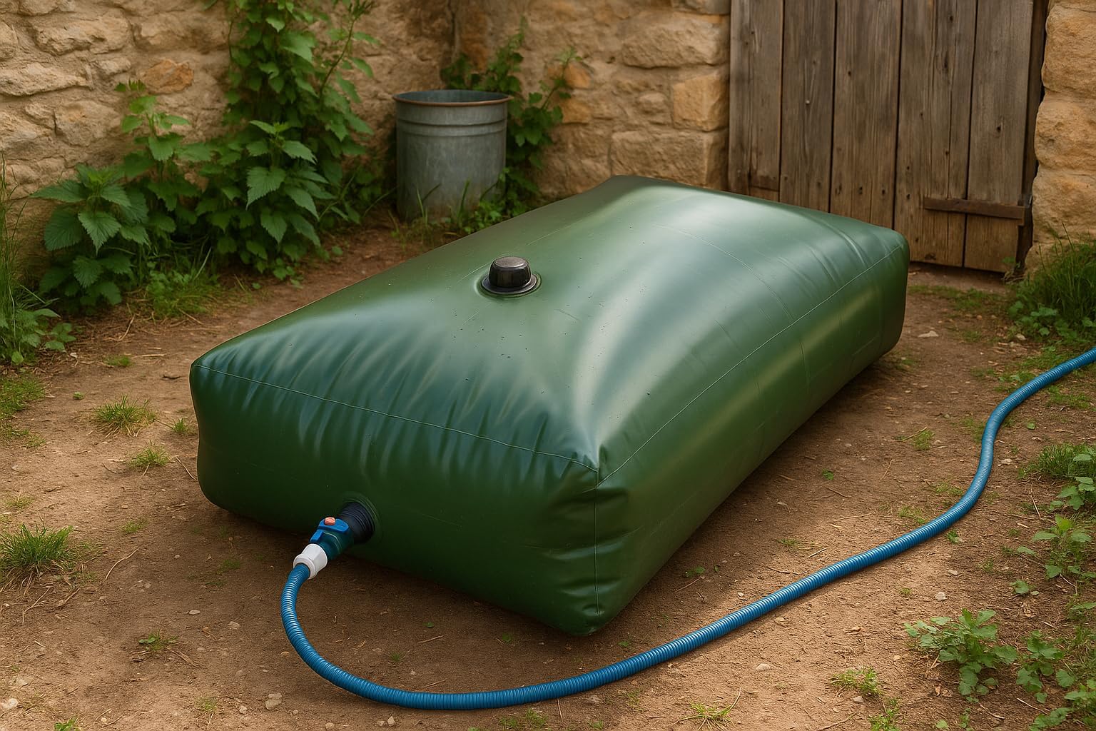 jardibric-r-serve-souple-2000l-cuve-eau-de-pluie-pliable-jardin image 5