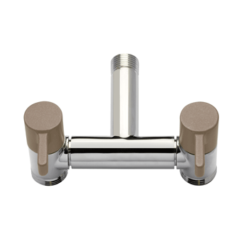 colortap-aquajet-142-grt-robinet-jardin-double-gris-tortora image 1