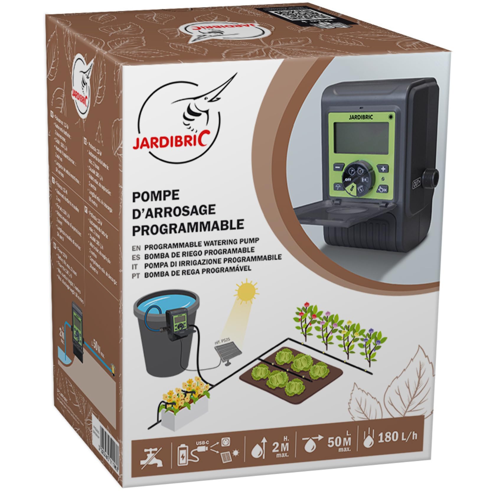 jardibric-pompe-r-cup-rateur-eau-programmable-180-l-h-batterie-usb image 7