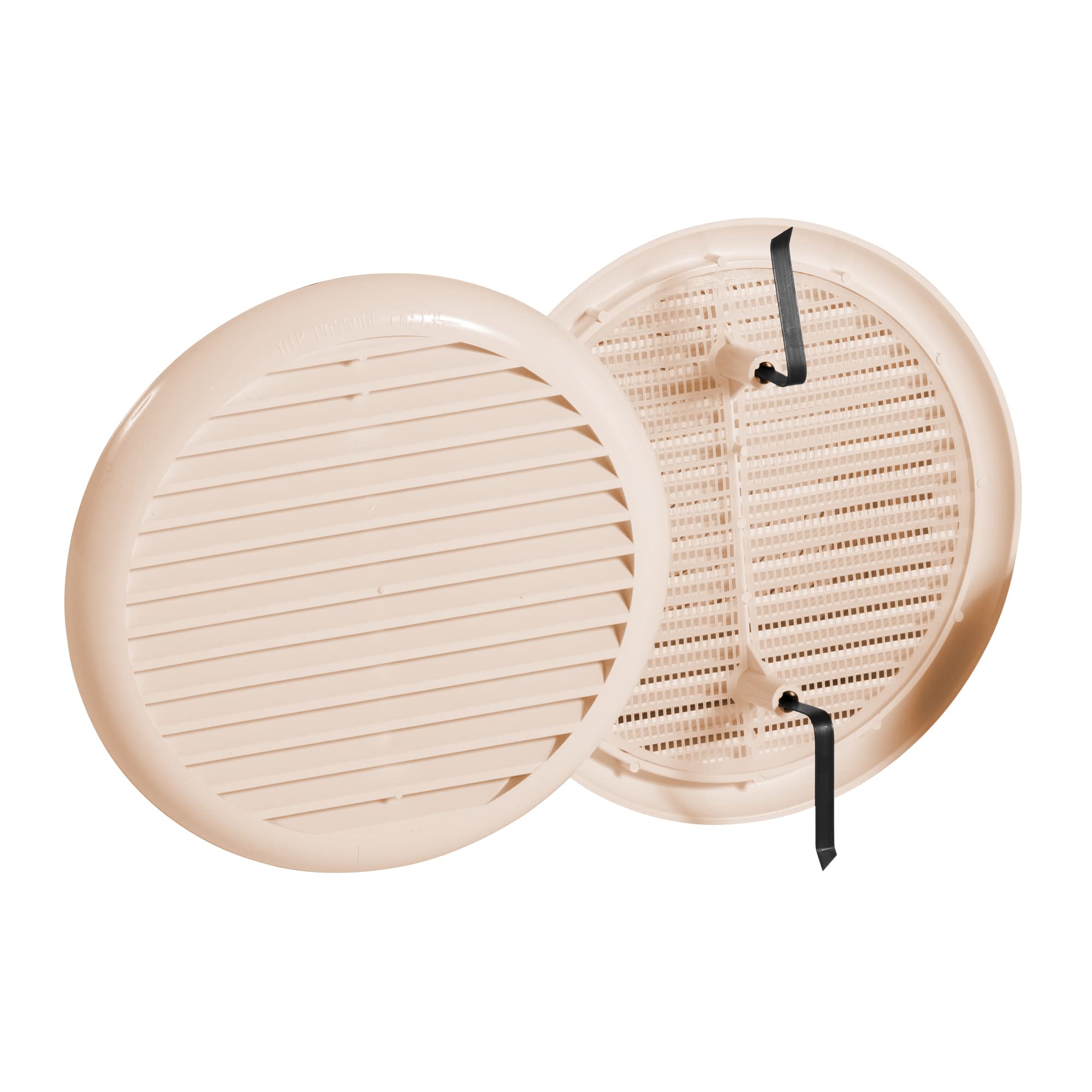 jardibric-grille-ventilation-ronde-140-mm-sable-moustiquaire image 1