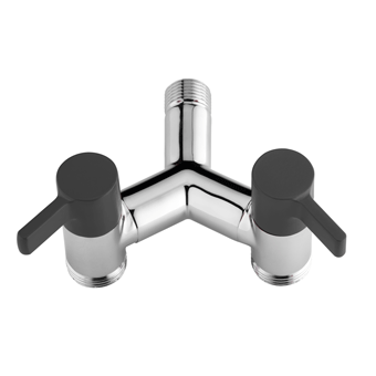 colortap-aquajet-145-blk-robinet-y-double-noir-jardin image 1