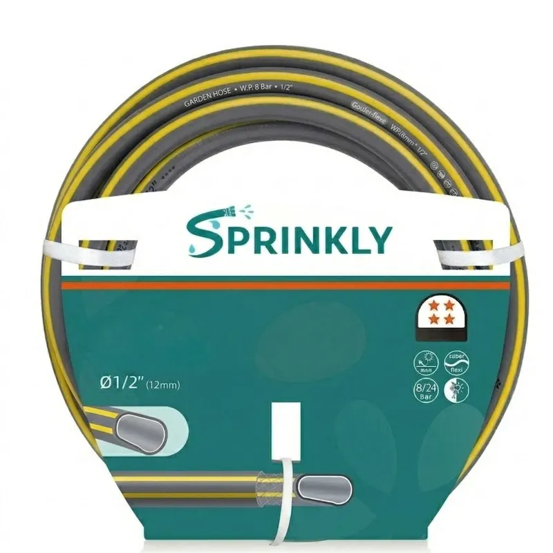 sprinkly-tuyau-arrosage-12-mm-50-m-gris-jaune-24-bar image 1