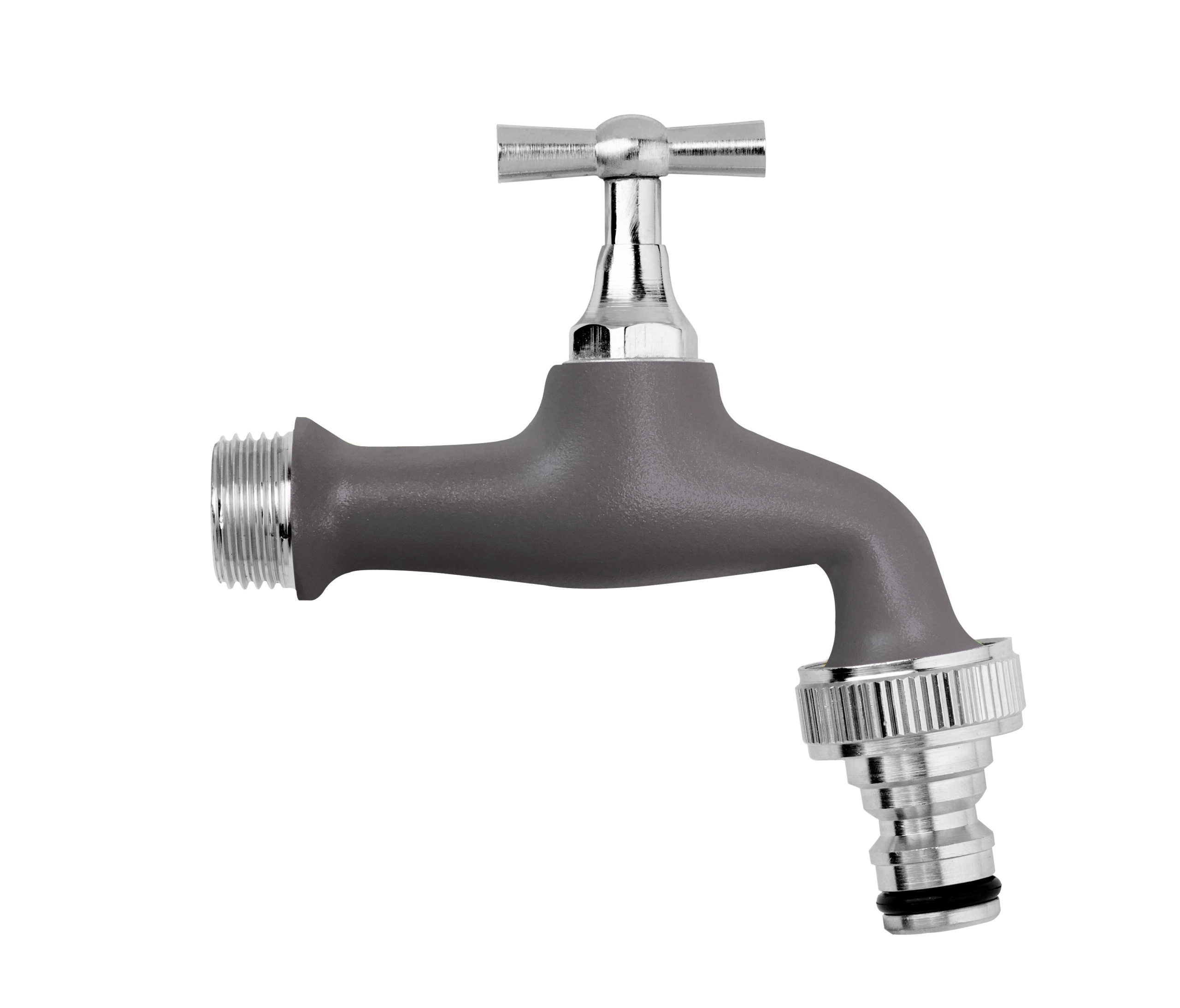 colortap-aquajet-995-grt-robinet-jardin-laiton-1-2-gris image 1