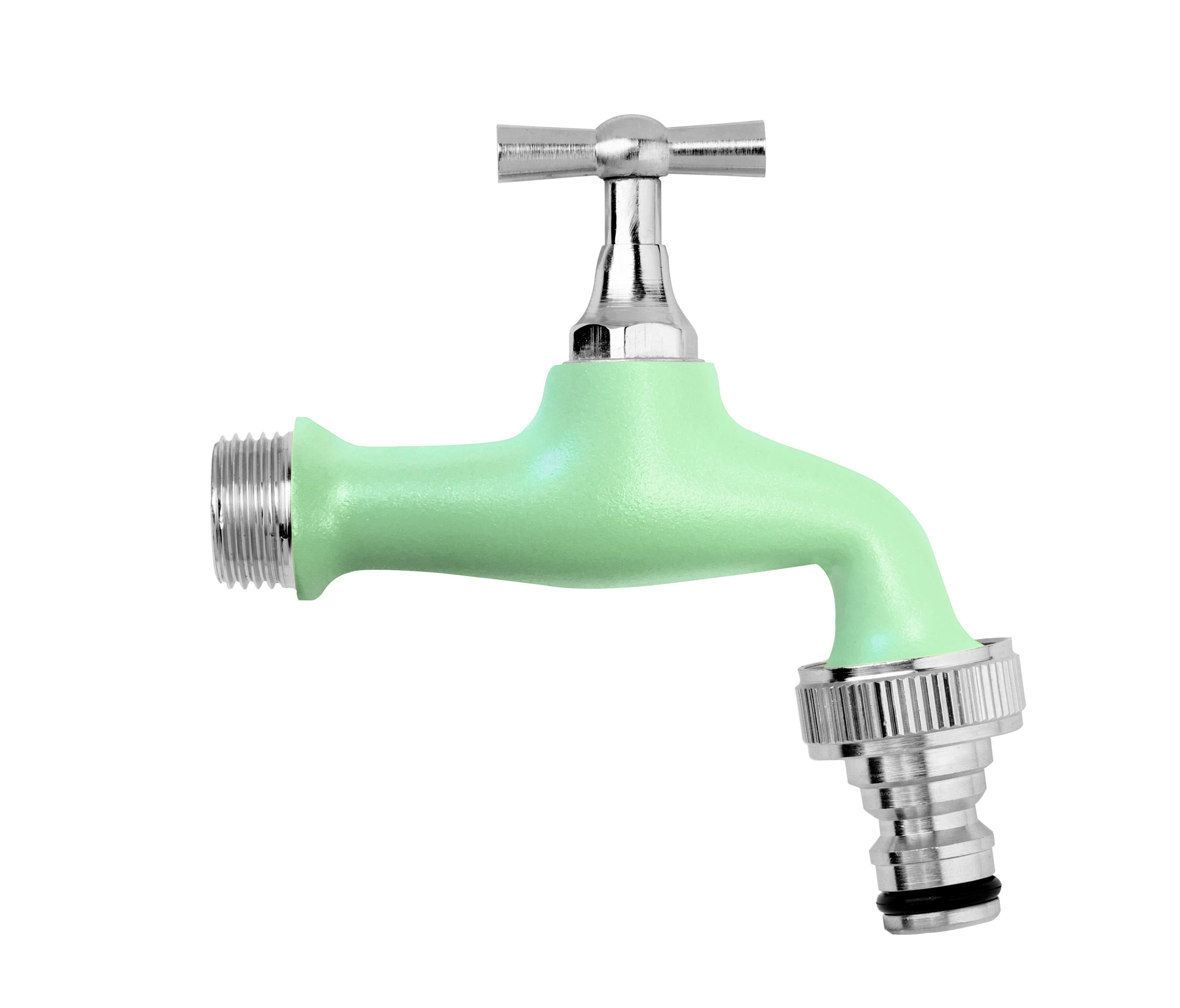 colortap-aquajet-995-slv-robinet-jardin-laiton-vert-sauge image 1