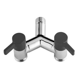 colortap-aquajet-145-blk-robinet-y-double-noir-jardin image 1