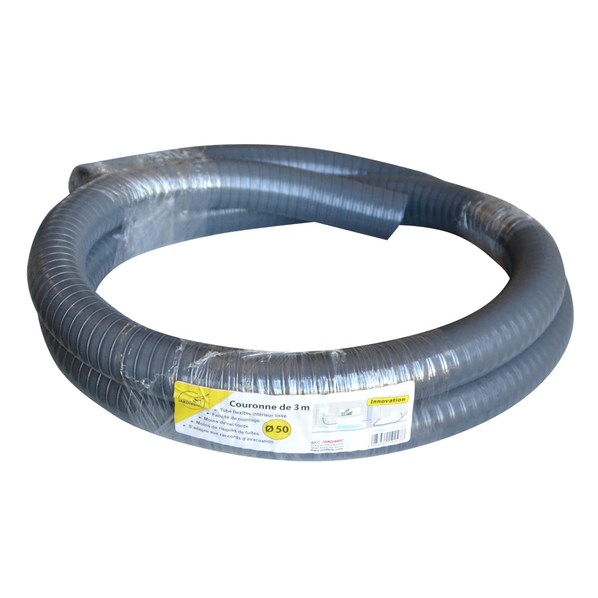 jardibric-tube-pvc-flexible-40-mm-vacuation-eaux-us-es-3-m-lisse image 1