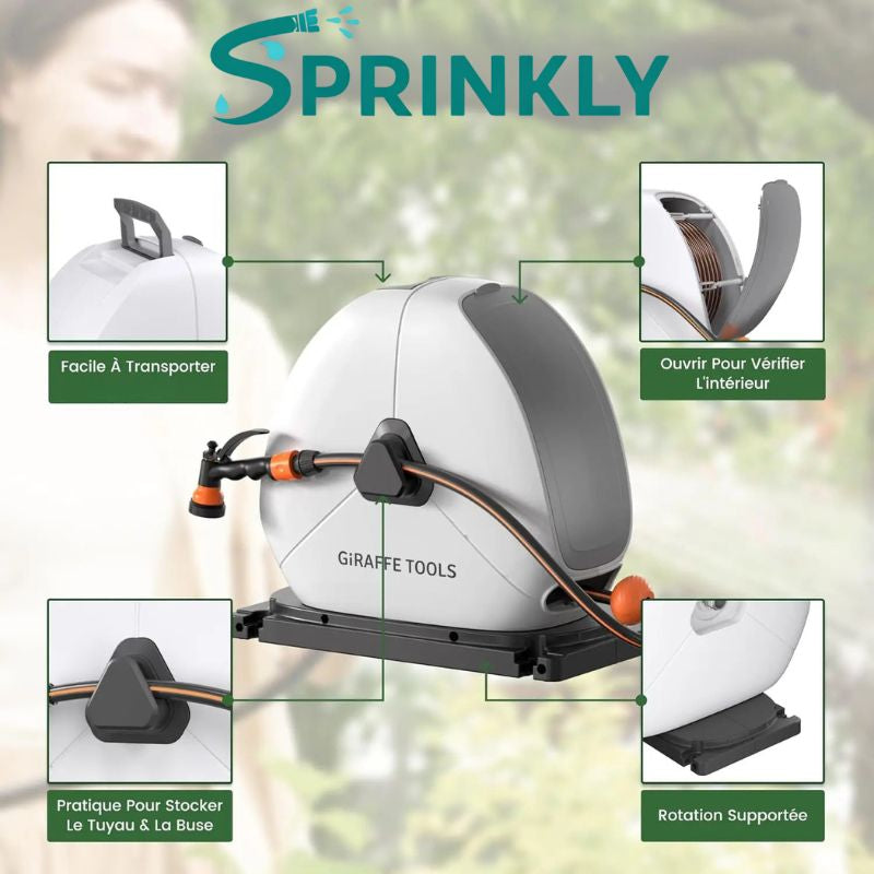 sprinkly-compacto-25m-enrouleur-tuyau-arrosage-25-m-automatique image 5